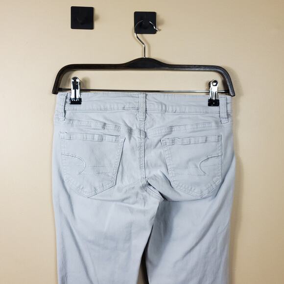 American Eagle Gray Wash Mid-rise Jegging Size 2 - Picture 6 of 9